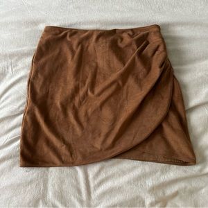Abercrombie & Fitch Vegan Suede Skirt